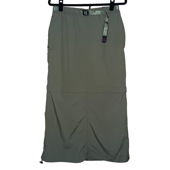 Gramicci Convertible Micro Ripstop Cargo Zip Off Small Midi EUC Army Olive Green - Picture 3 of 12